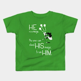 Pronoun Mage, He Kids T-Shirt